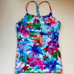 Athleta girls tank floral